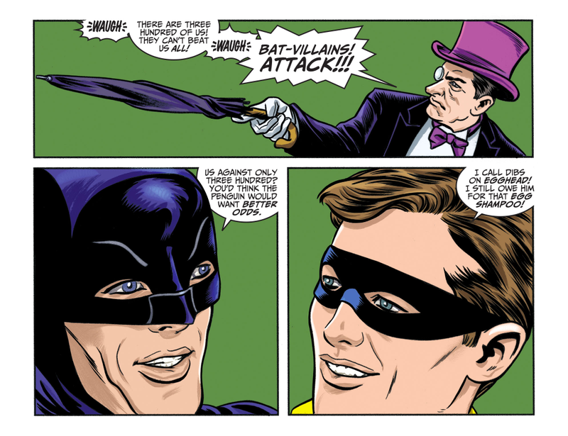 Illustration for article titled Exclusive DC preview: The Allreds end Batman ’66 by going back to the beginning